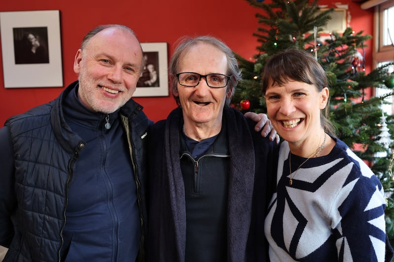 Paddy Armstrong with Don Wycherley and his memoirist Mary-Elaine Tynan Photograph: Dara Mac Dónaill 






