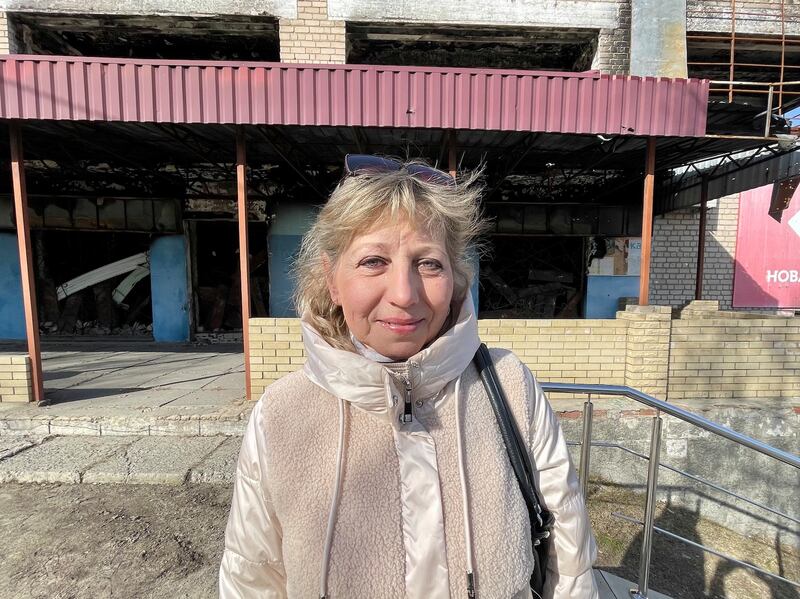 Marina Kovtun fled Izium as Russian troops besieged it in March 2022. She returned nine months later, after it was liberated: 'It’s our Izium – we can’t abandon it.' Photograph: Daniel McLaughlin