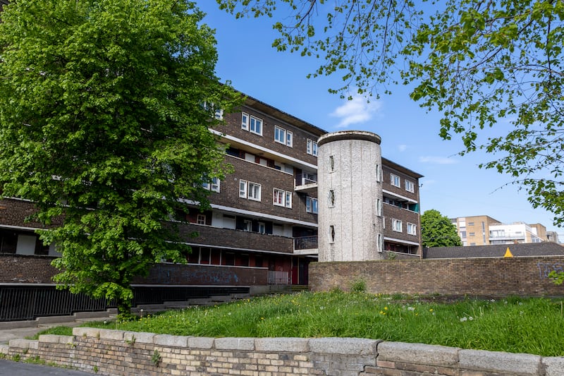 The flats at Dorset Street Upper that are set to be demolished. Photograph: Tom Honan