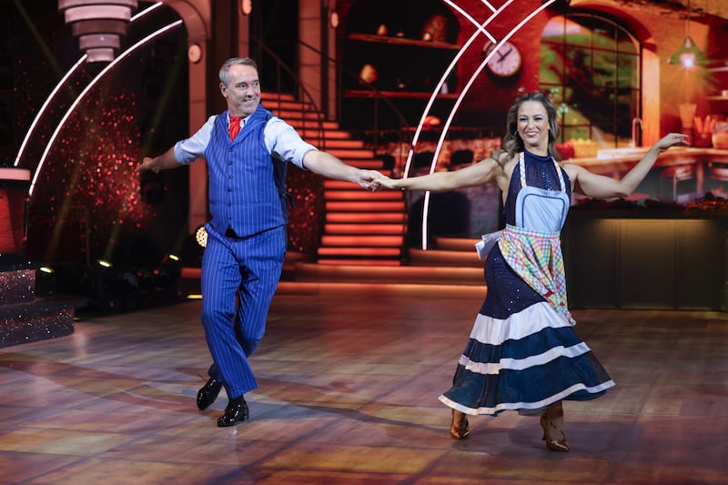 Dancing with the Stars: Kevin Dundon with Rebecca Scott. Photograph: Kyran O'Brien/RTÉ