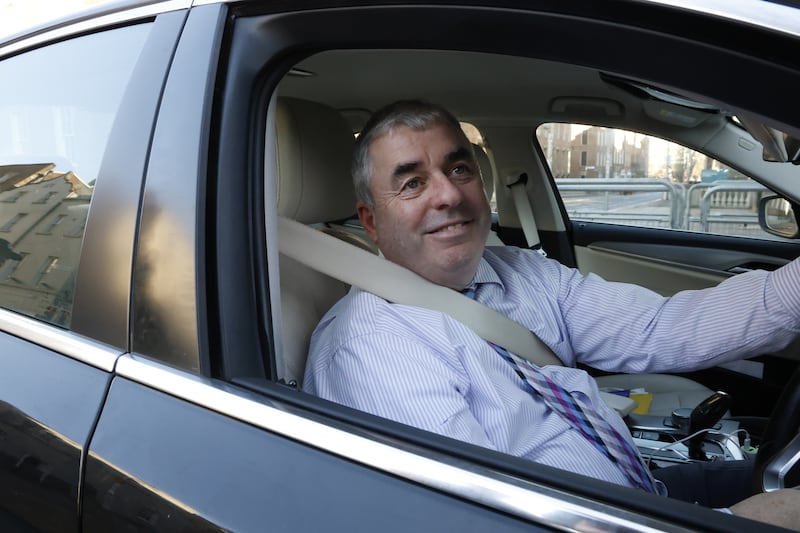 Kevin 'Boxer' Moran arriving at the Leinster House this week.  Photograph Nick Bradshaw