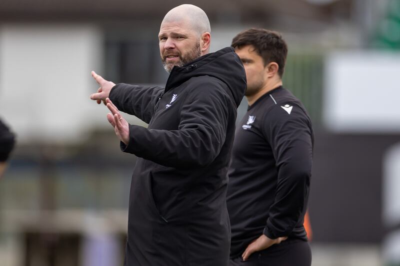 Head coach Peter Wilkins during Connacht squad training at Dexcom Stadium, Galway. Photograph: Morgan Treacy/Inpho