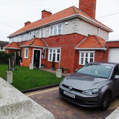 Liam Byrne: the  house at 2 Raleigh Square in Drimnagh, Dublin. Photograph: Padraig O’Reilly