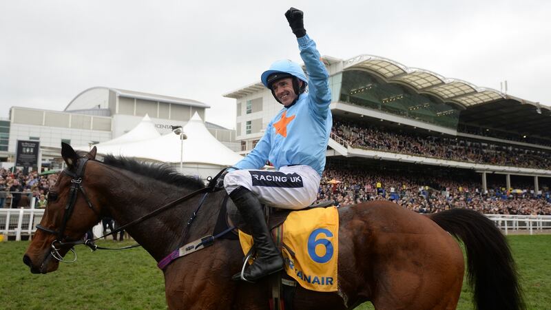 Ruby Walsh and Un De Sceaux after Ryanair victory in 2017. Photograph: Harry trump/Getty