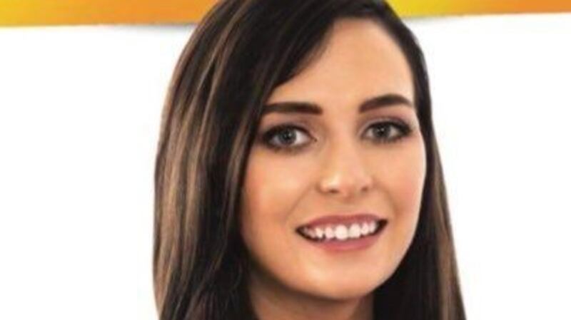 Sinn Féin candidate in the West Tyrone byelection,  Órfhlaith Begley (26), who is standing for election for the first time. File photograph: Órfhlaith Begley/Twitter