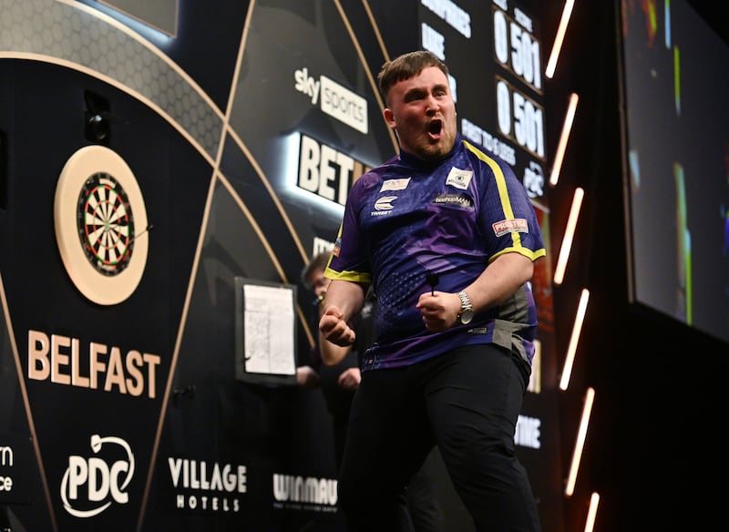 Luke Littler is the first darts player in the history of the sport never to have been anything else: never to have had a proper job, or even much of a plan for life. Photograph: Charles McQuillan/Getty Images