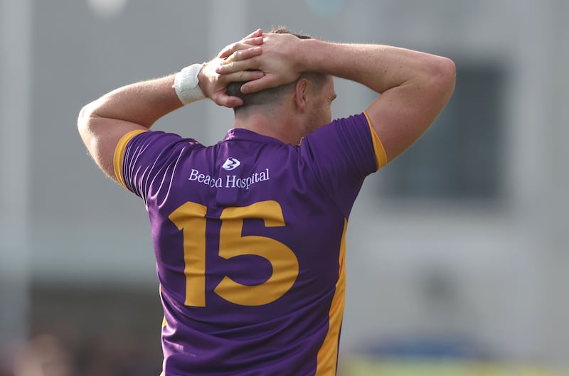 Kilmacud Crokes' Shane Walsh dejected. Photograph: Tom Maher/Inpho