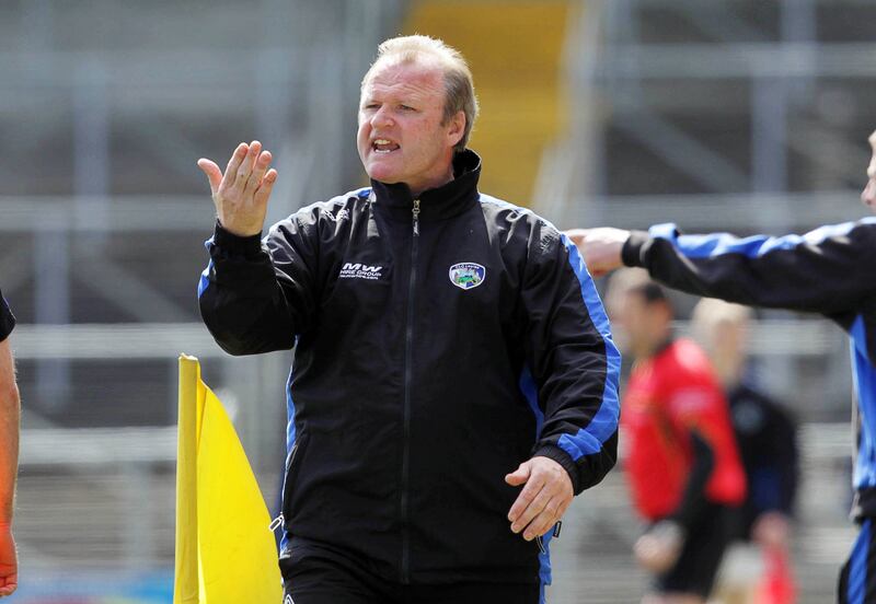 Teddy McCarthy during his time in charge of Laois's hurlers. Photograph: Donall Farmer/Inpho