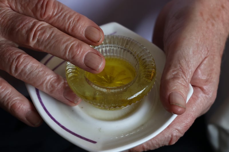 Holy oil from Medjugorje. Photograph: Nick Bradshaw