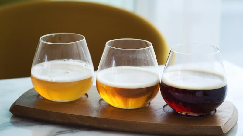 There’s a flight of Irish craft beers served with the March Celebration of Irish Food at The Marker hotel