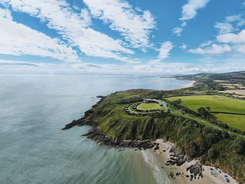 A computer-generated image of the boutique resort proposed by Paddy McKillen jnr's Oakmount for the clifftop lands at Magheramore Beach in Co Wicklow