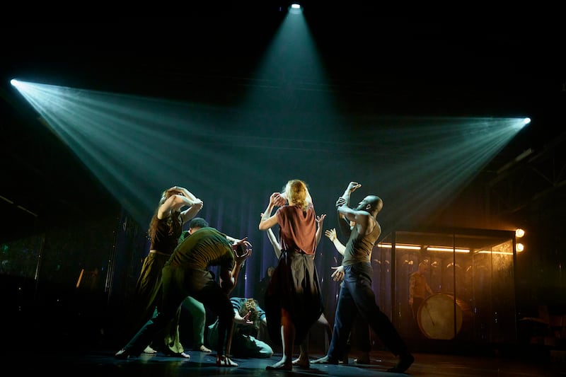 The cast of CoisCéim Dance Theatre's Palimpsest by David Bolger. Photograph: Ros Kavanagh