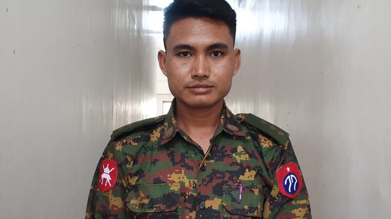 Capt Tun Myat Aung, a Burmese soldier who deserted the military to join the anti-coup movement in Myanmar. Photograph: New York Times