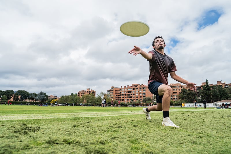 Ultimate Frisbee can be played outdoors, indoors and on sand. Photograph: Getty Images