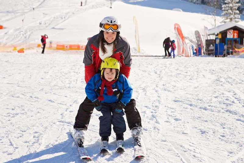 Choosing a ski resort that caters to all abilities means that everyone in the family can ski.