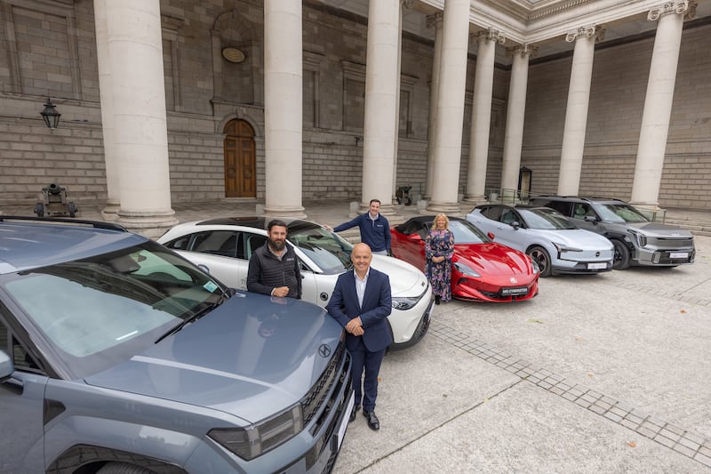 Left to right, Simon Andreucetti, Nevo.ie; Derek Kavanagh, Bank of Ireland; Derek Reilly, Nevo.ie and Karen Kennedy, Bank of Ireland