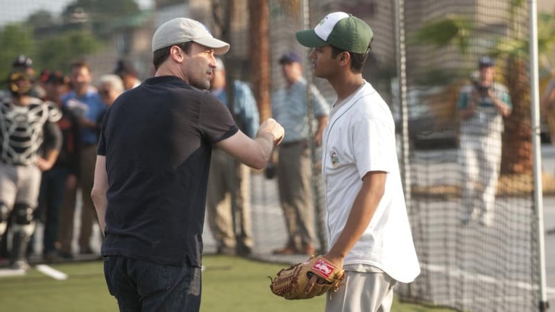 Jon Hamm with Madhur Mittal in Million Dollar Arm