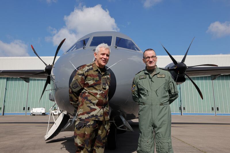 Lieut Gen Seán Clancy with Brig Gen Rory O’Connor. Photograph: Alan Betson

