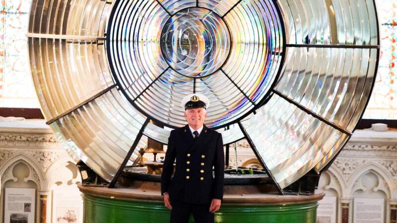 Lighthouse Keeper Gerald Butler from Galley Head lighthouse at the Maritime Museum of Ireland in Dún Laoghaire. Photograph: Leon Farrell/Photocall Ireland.