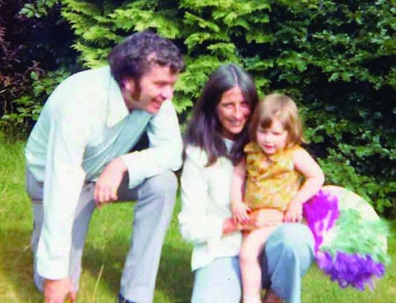 Irish childhood: Samantha Power with her parents, Jim Power and Vera Delaney, as a child