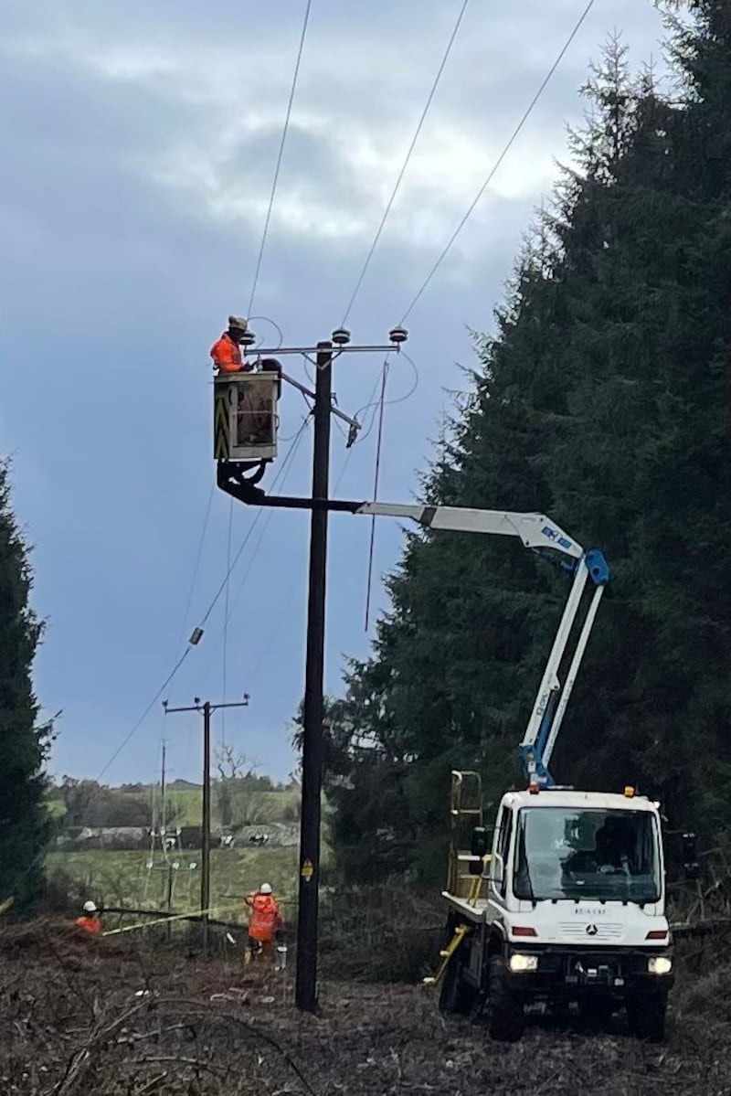 Ireland’s legacy of one-off rural housing means we have 165,000km of distribution lines – four times the EU per-capita average. Photograph: National Grid/PA