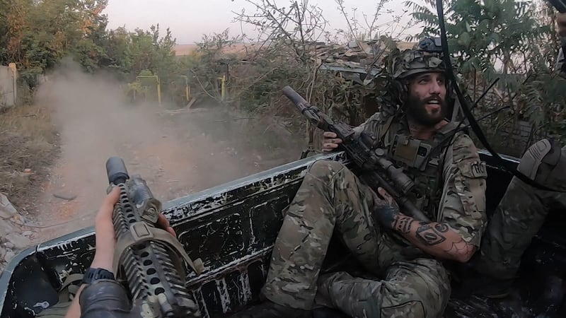 Murray, a former US airborne infantryman, has served in Ukraine's International Legion since April 2022. Photograph courtesy of Murray