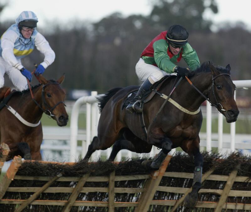 Solerina and Paul Carberry on the way to victory in the Deloitte and Touche Novice Hurdle at Leopardstown. Solerina landed the Hatton's Grace three years in a row between 2003-5. Photograph: Julian Herbert/Getty Images)