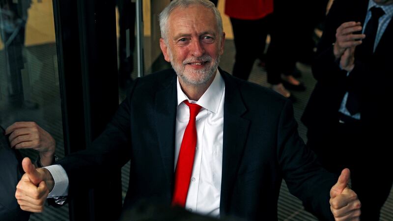 Good campaign: Jeremy Corbyn arrives at Labour Party headquarters in London on Friday. Photograph: Darren Staples/Reuters