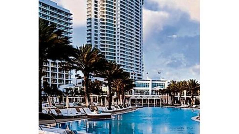 The pool at the Fountainbleau Hotel. PHOTOGRAPHS: GETTY IMAGES