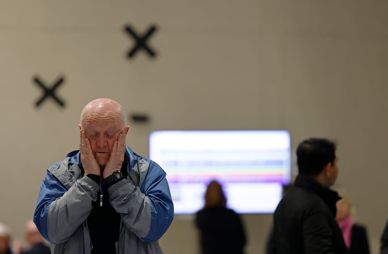 The count continued long into the night in Wicklow. Photograph Nick Bradshaw / The Irish Times


