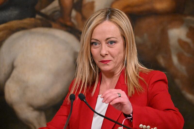 Italian prime minister Giorgia Meloni. Her government is in talks with the European Commission about whether it can replace some original projects in its Covid-19 stimulus programme. Photograph: Alberto Pizzoli/Getty Images