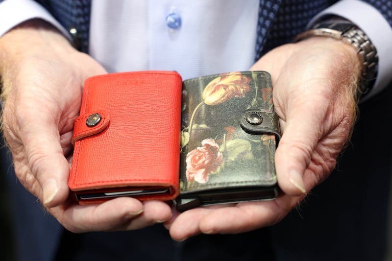 Secrid credit-card-sized wallets, with their neat way to store plastic and cash, are very cool. Photograph: Laura Hutton