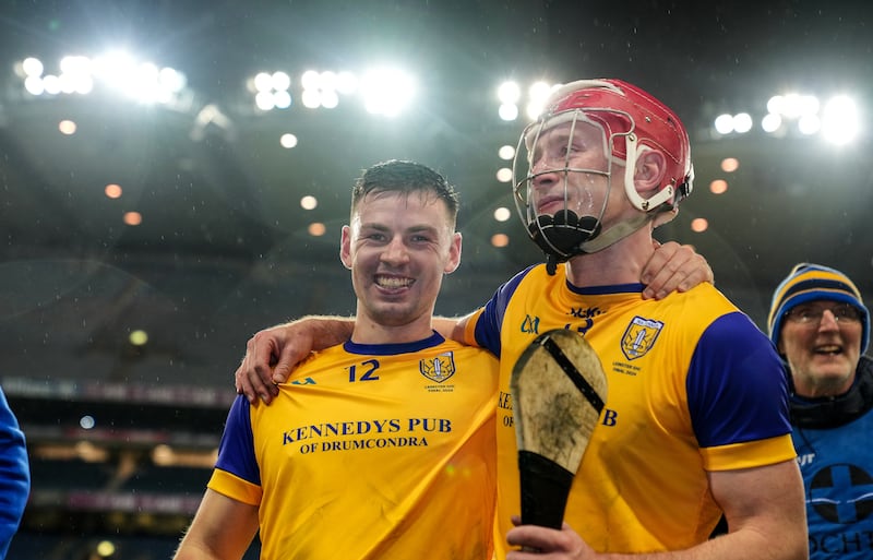 Brothers Seán Currie and Colin Currie of Na Fianna played a key role in Na Fianna's Leinster title win over Offaly champions Kilcormac-Killoughey at Croke Park. Photograph: James Lawlor/Inpho 