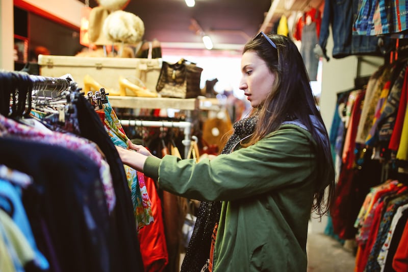 Second-hand clothing is the antithesis of the world of fast fashion. Photograph: Getty Images