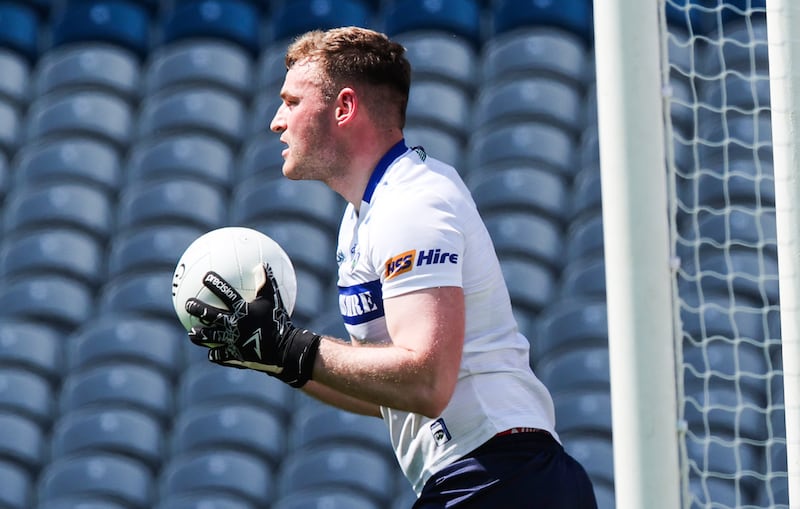 Laois' Killian Roche during last year's Tailteann Cup semi-final against Antrim. Photograph: Tom Maher/Inpho