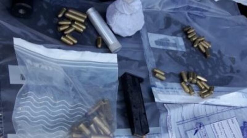 Ammunition found during the search in Finglas. Photograph: Garda Press Office