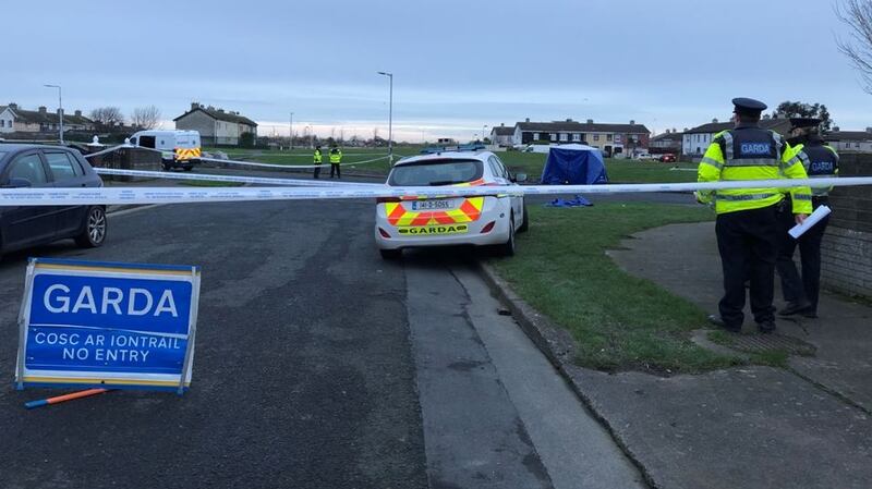 Suspected human remains were reportedly discovered in a plastic bag on a housing estate in Coolock, north Dublin on Monday night. Photograph: Sarah Burns