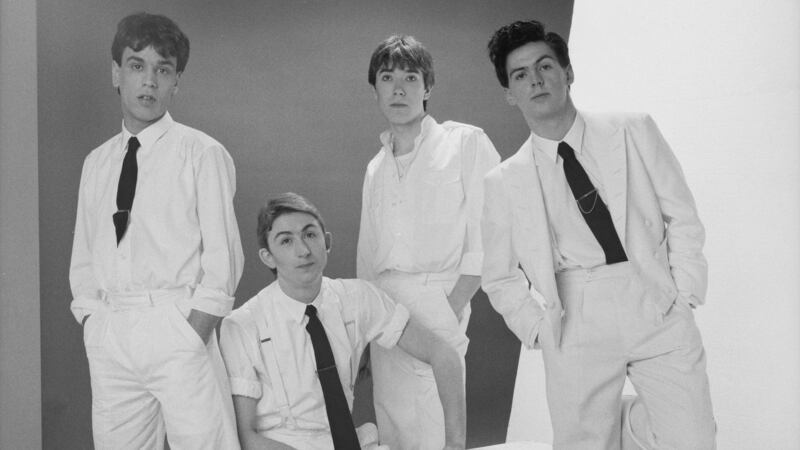 Talk Talk, 1982:  Simon Brenner,  Mark Hollis, Lee Harris and  Paul Webb. Photograph:  Michael Putland/Getty Images