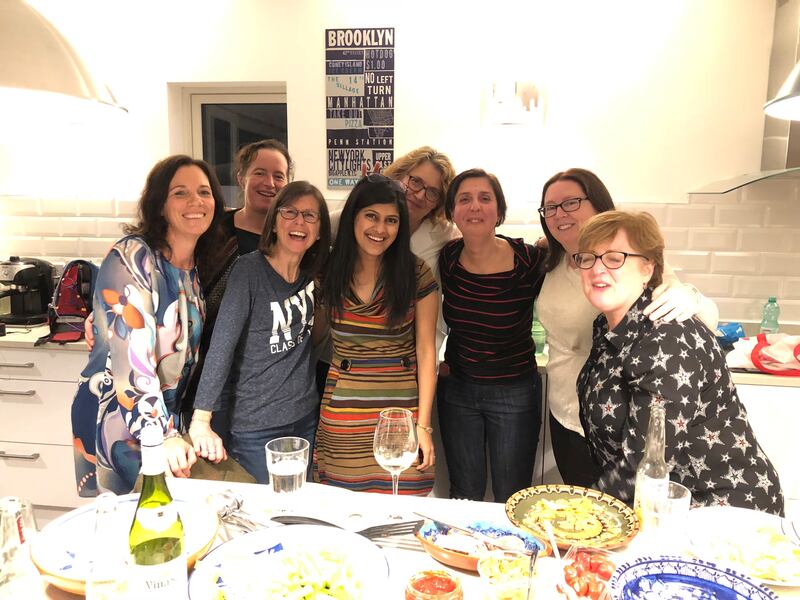 From left to right: Roz O’Connor, Gertie Tuite, Veronica Horan, Fatima Ajmi, Claire McWalter, Enida Friel, Trudy Hill, Christine Flynn Harmes