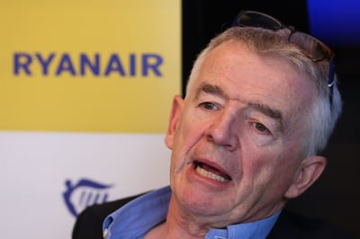 Ryanair CEO Michael O'Leary has built the airline on US-made planes. Photograph: Hollie Adams/Bloomberg