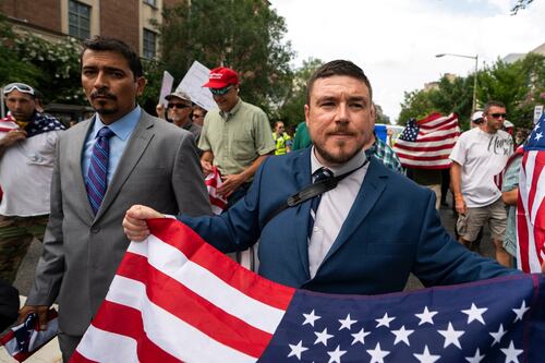 Rally by US white supremacists is over almost before it begins