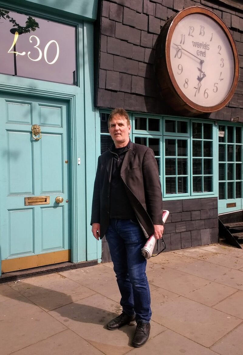 Barry McKinley travels back in time to the site of Malcolm McLaren’s original shop. The foam letters that spelled out “SEX” are gone but the big clock that spins backwards is still there