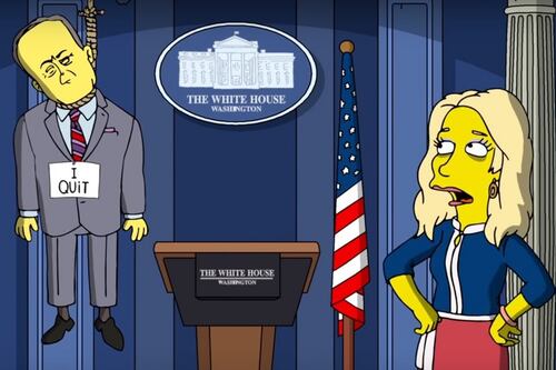 The Simpsons offers a dark take on Trump’s first 100 days in office