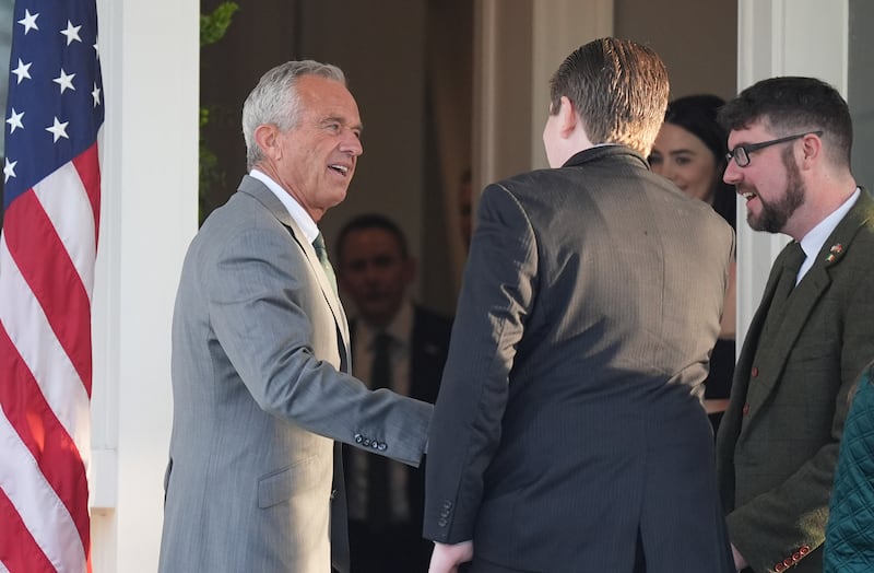 Health and Human Services Secretary Robert F. Kennedy Jr. arriving at the official residence of the US Vice President ahead of the meeting between Taoiseach Micheal Martin and US Vice President JD Vance in Washington DC, Photograph: Niall Carson/PA Wire

