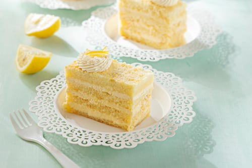 Lovely lemony, creamy layer cake inspired by tiramisu