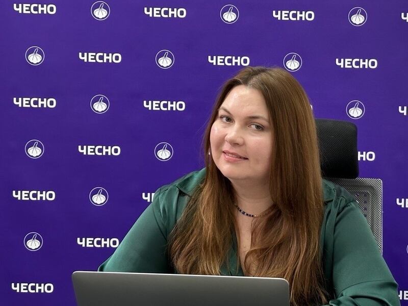 Vita Dumanska, the leader of Ukraine's Chesno political transparency watchdog. Photograph courtesy of Chesno