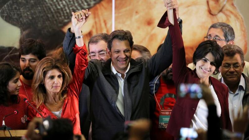 Fernando Haddad, presidential candidate of Brazil’s leftist Workers’ Party. Photograph: Paulo Whitaker/Reuters