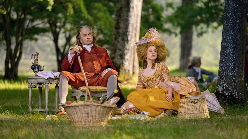 Franklin: Ludivine Sagnier played the musician Anne Louise Brillon de Jouy opposite Michael Douglas as Benjamin Franklin