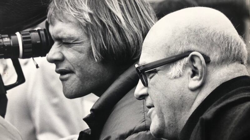 Nick McLean and John Schlesinger shooting Marathon Man