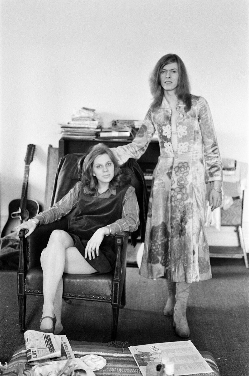 Haddon Hall: Angie and David Bowie in their London mansion in 1971, shortly before Suzi Ronson restyled his hair. Photograph: Daily Mirror via Getty